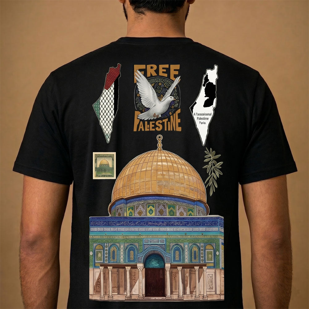 Heritage & Solidarity Premium Graphic T-Shirt | Iconic Palestinian Art Edition
